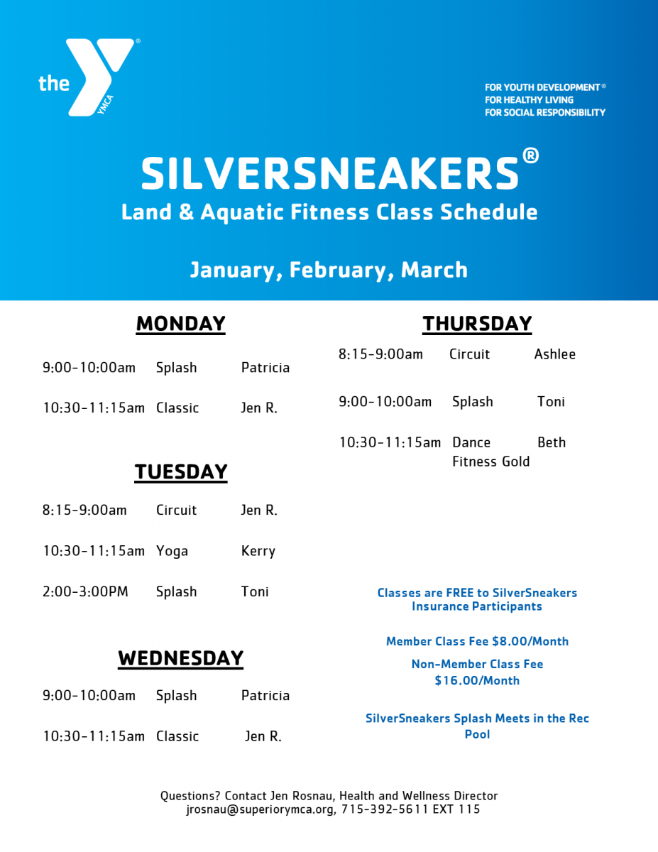 Silver Sneakers Fitness Schedule 